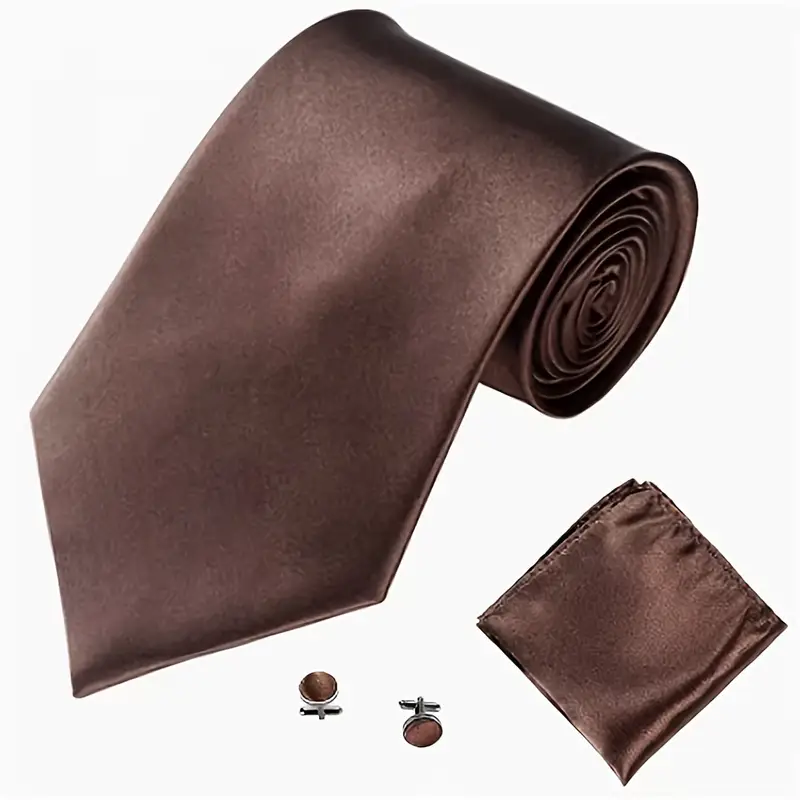E-MALE Three Piece Tie, Hank + Cufflink Set - Image 11