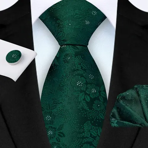 E-MALE Three Piece Tie, Hank + Cufflink Set - Image 3