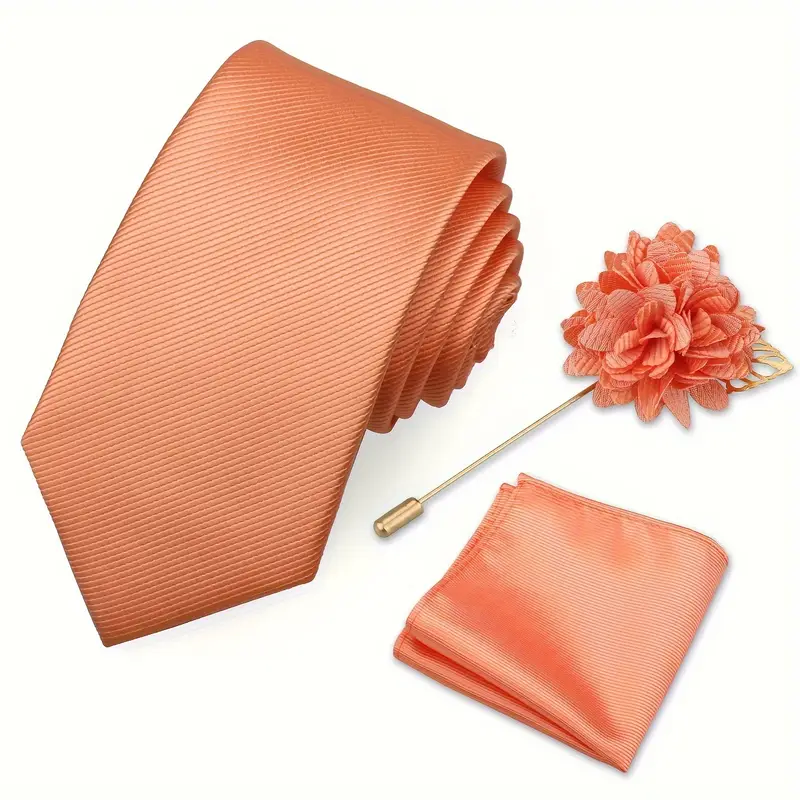 E-MALE Three Piece Tie, Hank + Flower Set - Image 11