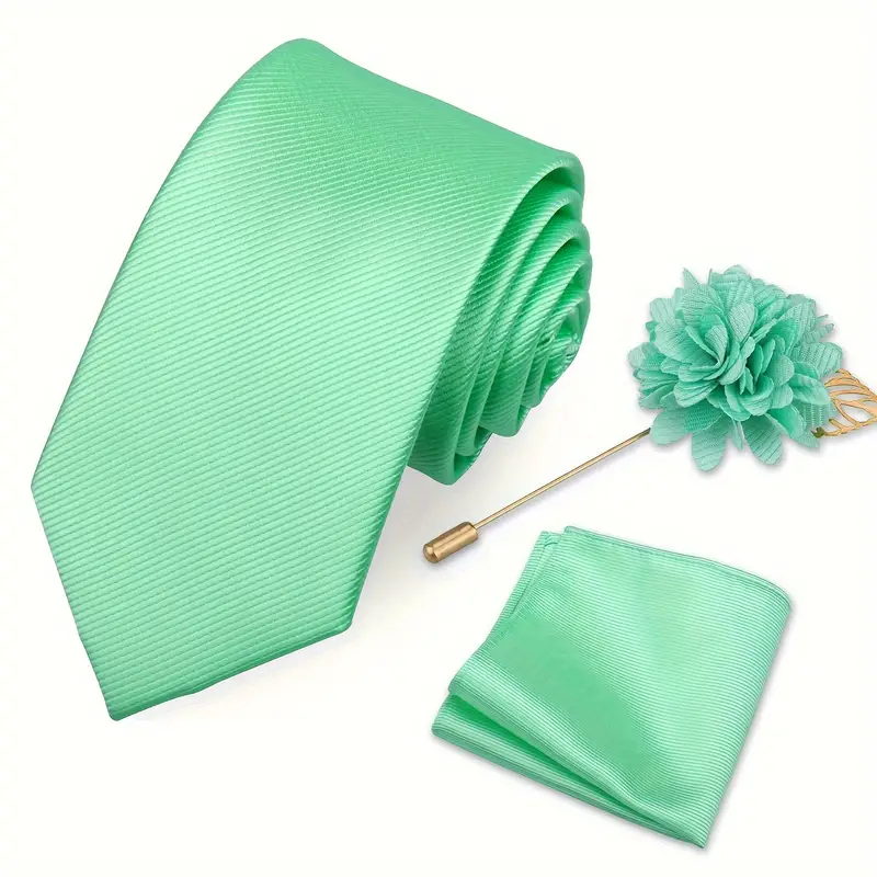 E-MALE Three Piece Tie, Hank + Flower Set - Image 13