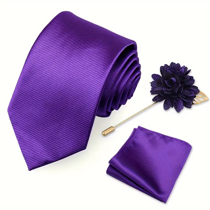 E-MALE Three Piece Tie, Hank + Flower Set - Image 5