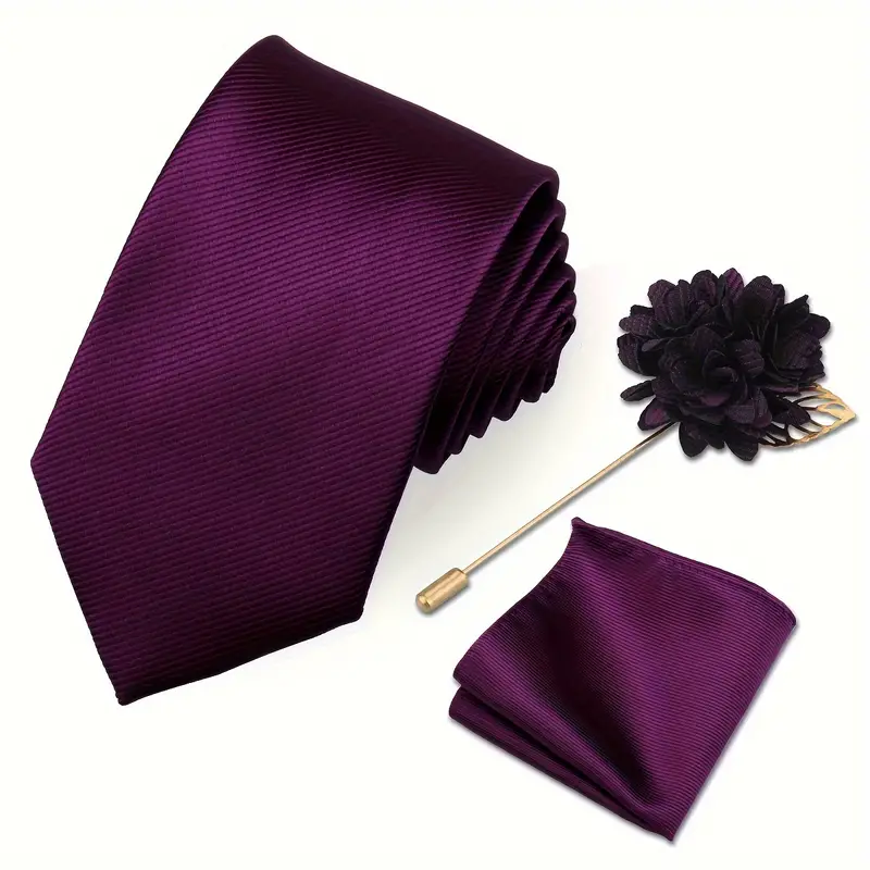 E-MALE Three Piece Tie, Hank + Flower Set - Image 6