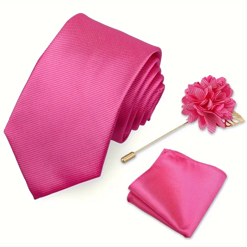 E-MALE Three Piece Tie, Hank + Flower Set - Image 7