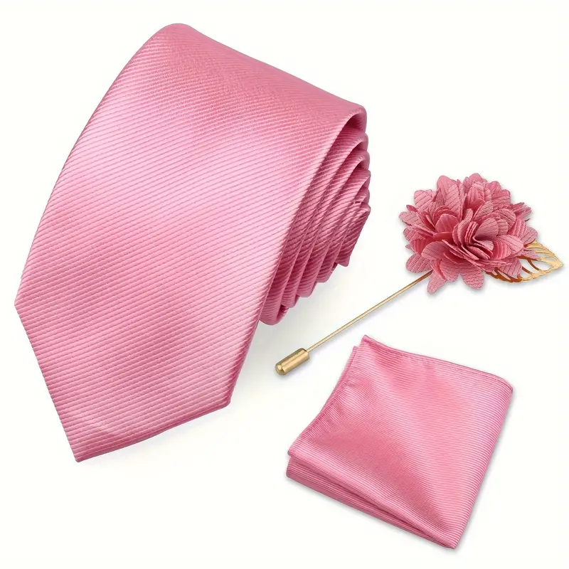 E-MALE Three Piece Tie, Hank + Flower Set - Image 8