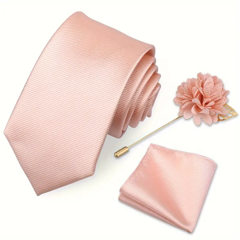 E-MALE Three Piece Tie, Hank + Flower Set - Image 9