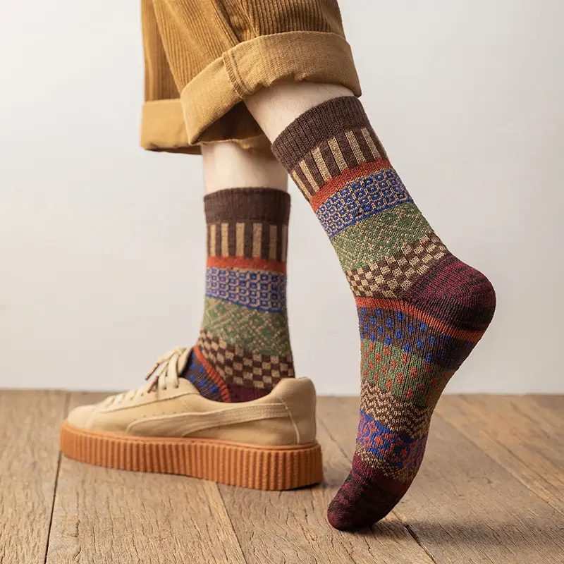 E-Male Woollen Knit Socks - Image 4