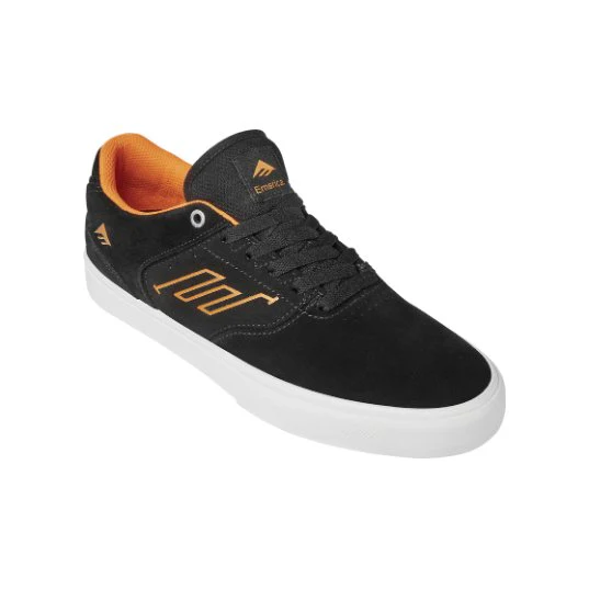 EMERICA The Low Vulc Shoe - Black/White/Orange - Image 2