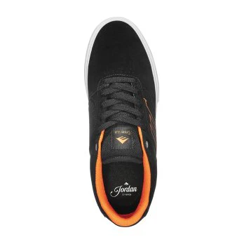 EMERICA The Low Vulc Shoe - Black/White/Orange - Image 3
