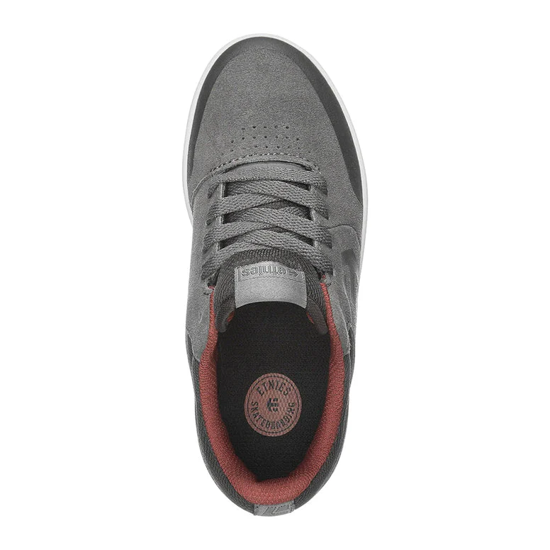 ETNIES MARANA SHOES - GREY / BLACK / RED - Image 3