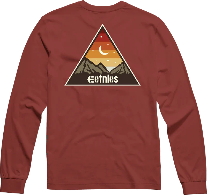 etnies MOONRISE L/S TEE - Burgundy - Image 2