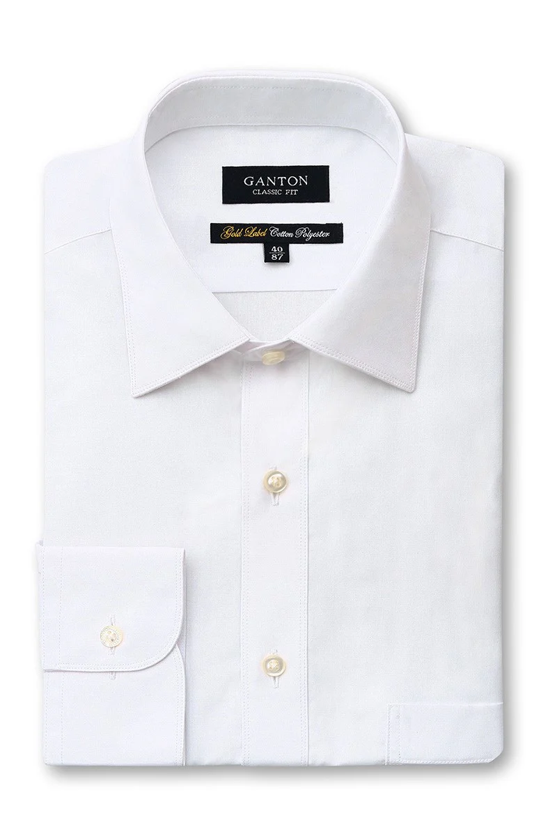 GANTON GOLD LABEL CLASSIC SHIRT - White