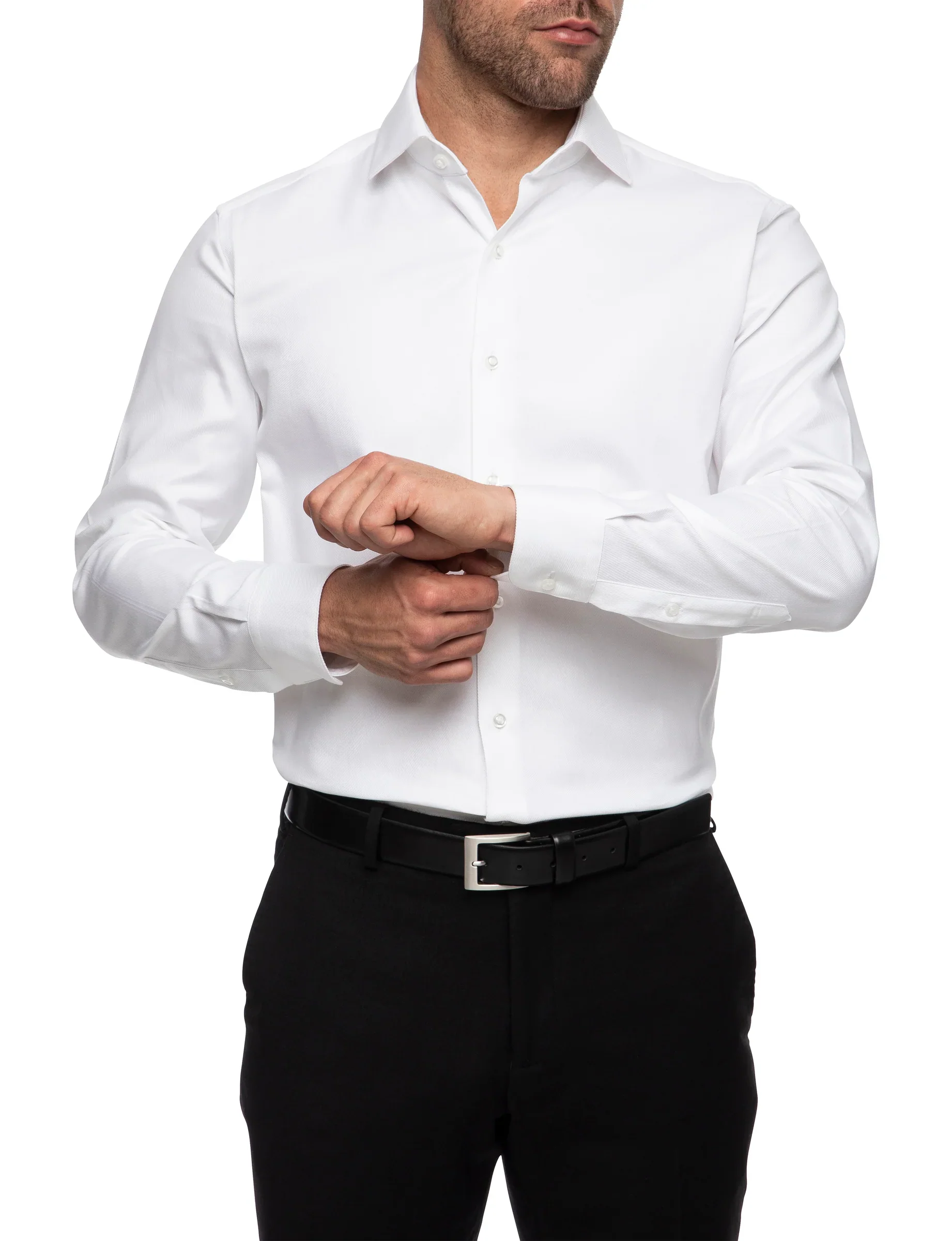 GANTON WINSTON LUXURY TWILL SHIRT - White - Image 4