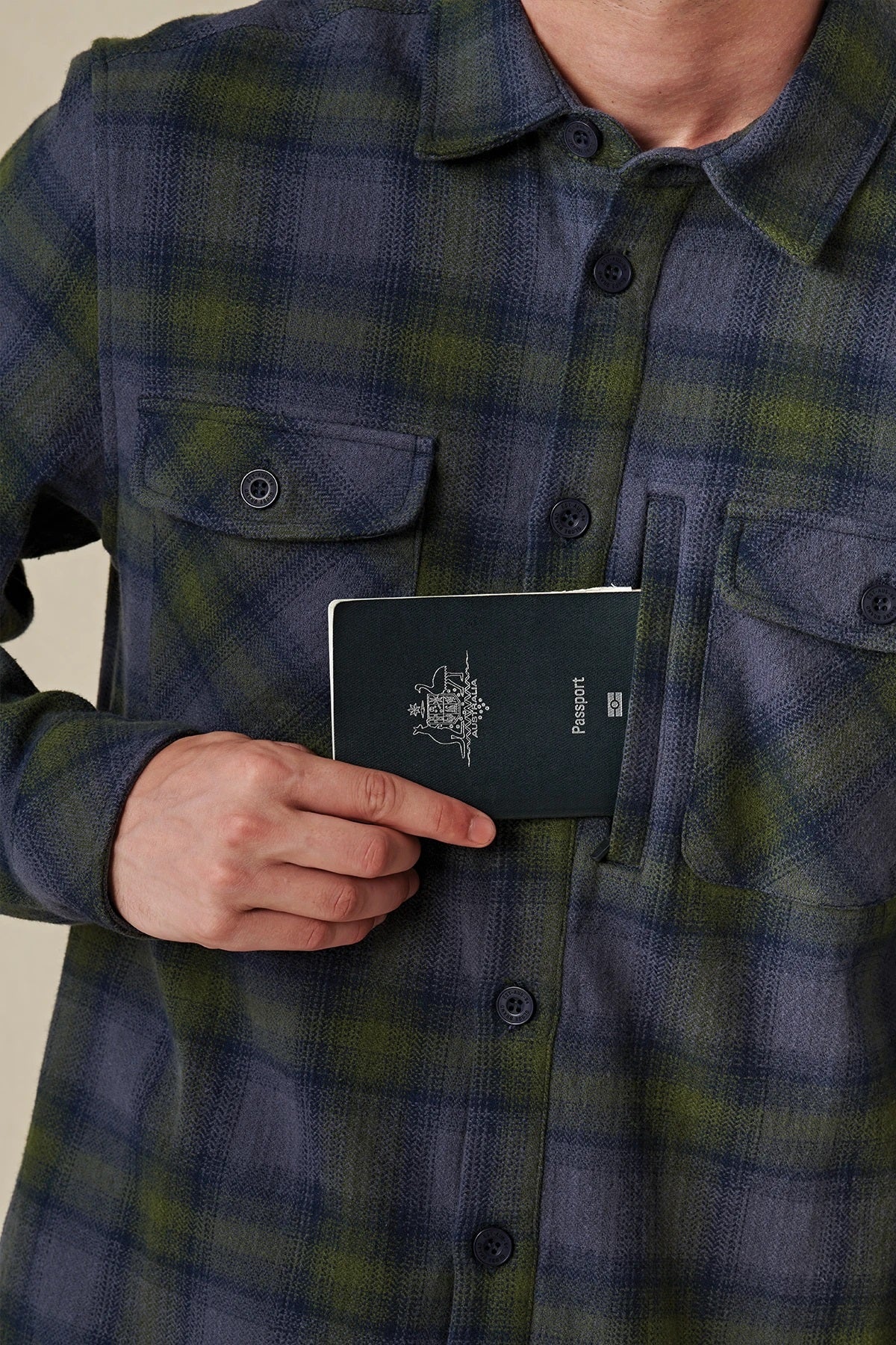 GLOBE Wanderer Shacket - Navy - Image 3