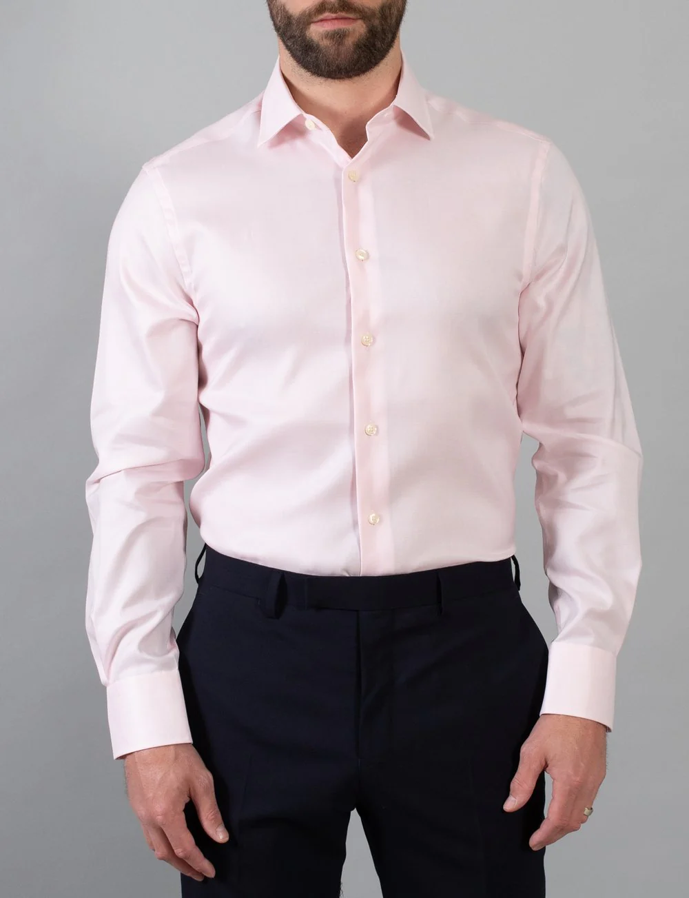 Hardy Amies HA366SF Pink Business Shirt - Image 4