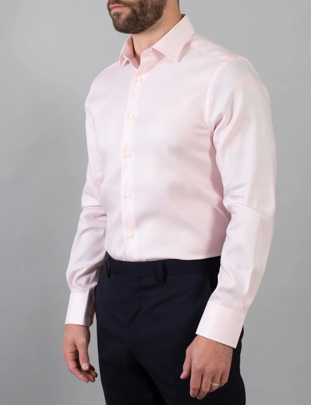 Hardy Amies HA366SF Pink Business Shirt - Image 5