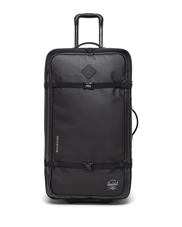 HERSCHEL All Season Hybrid Roller 96L Large Travel Bag - Black