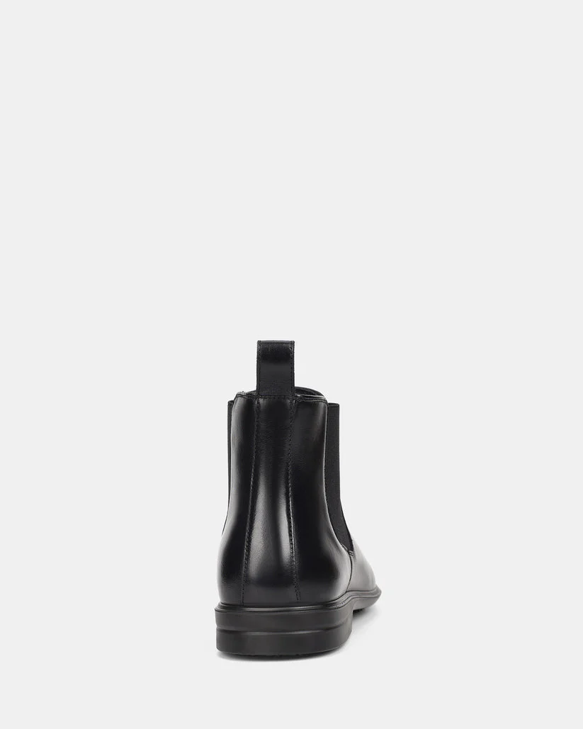HUSH PUPPIES Cambridge EEE Extra Wide Leather Boot - Black - Image 6