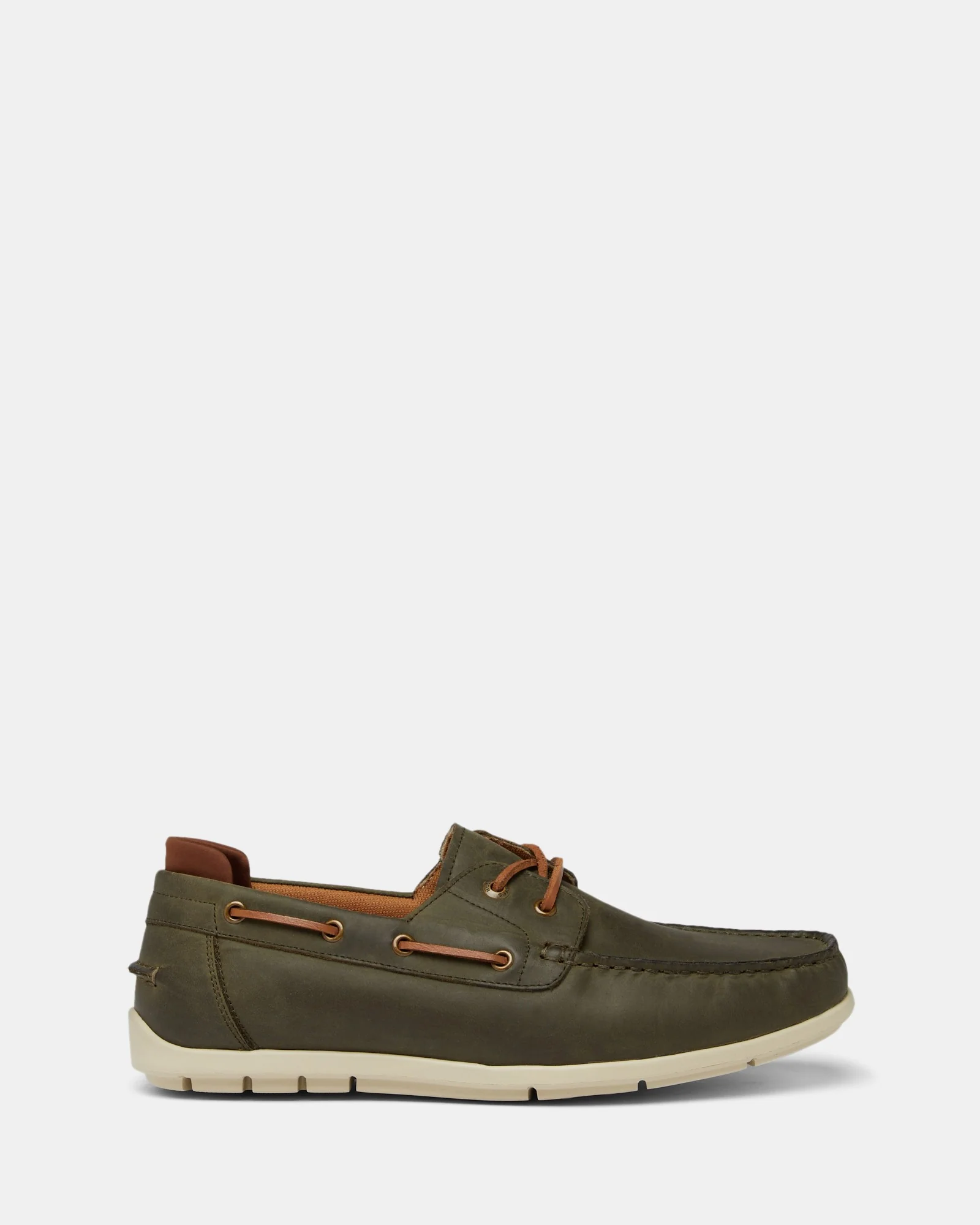 Hush Puppies FLOOD Boat Shoe - Olive Wild