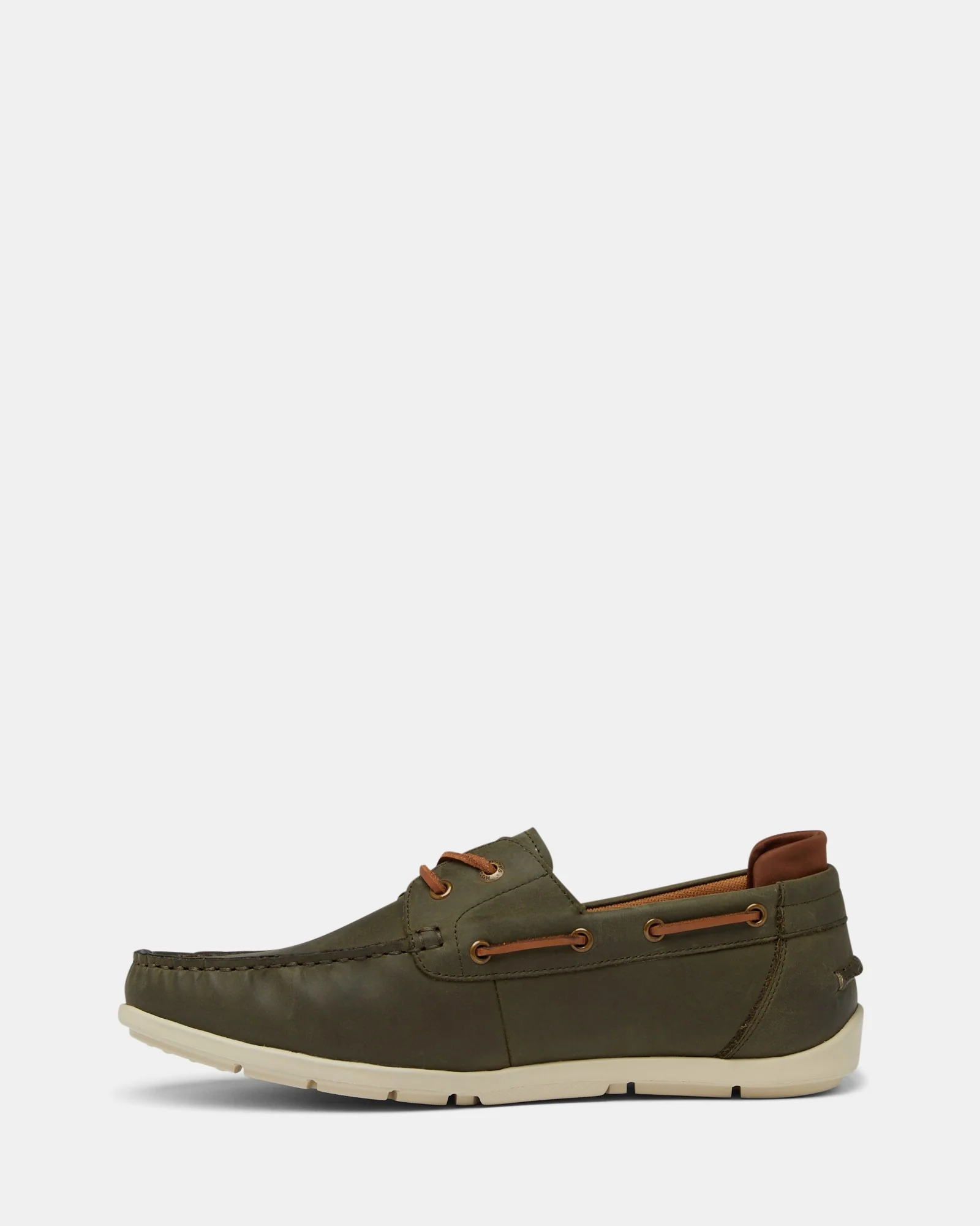 Hush Puppies FLOOD Boat Shoe - Olive Wild - Image 3