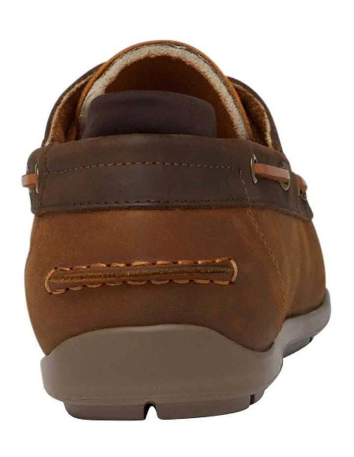 Hush Puppies FLOOD Boat Shoe - Tan Wild/Brown Wild - Image 4