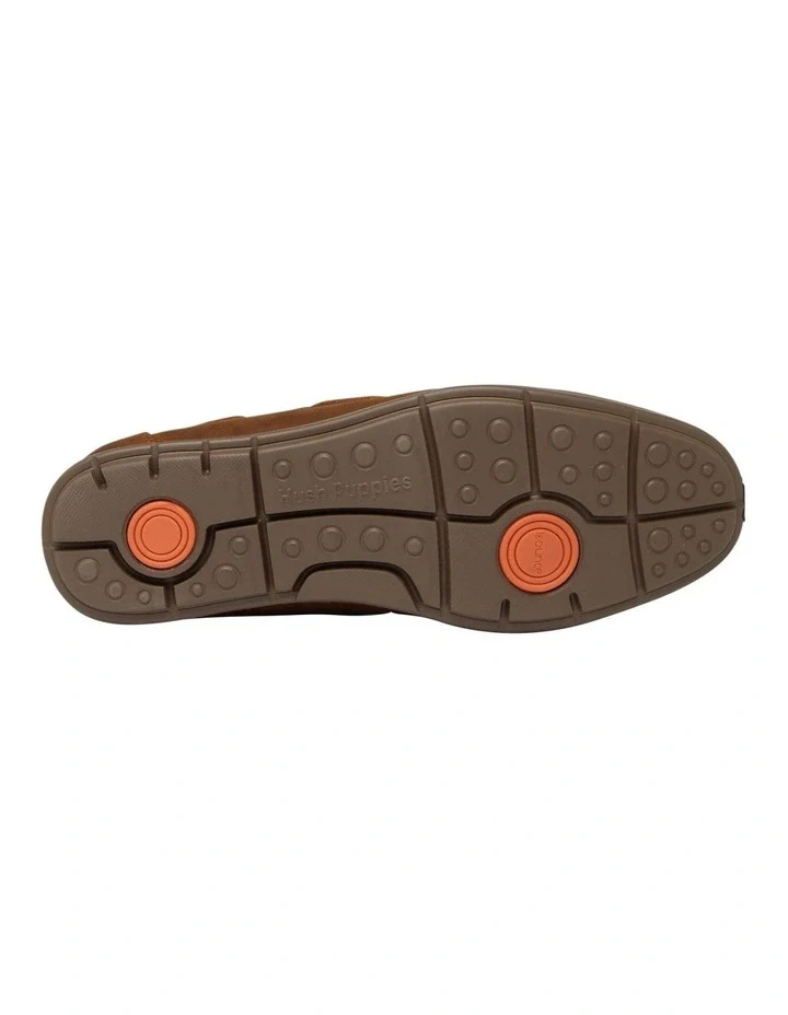 Hush Puppies FLOOD Boat Shoe - Tan Wild/Brown Wild - Image 5