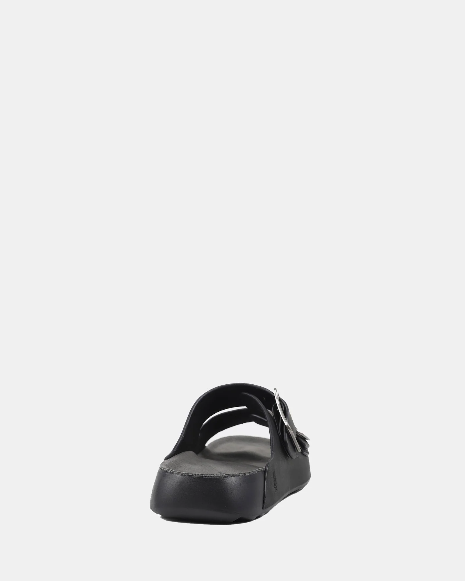 Hush Puppies Hoges Leather Slide - Black/Grey - Image 5