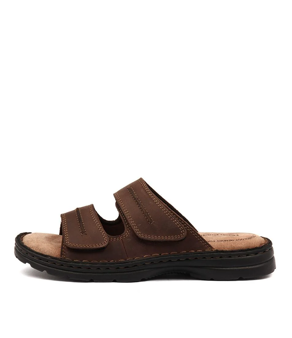 HUSH PUPPIES Slider Brown Leather - Image 3