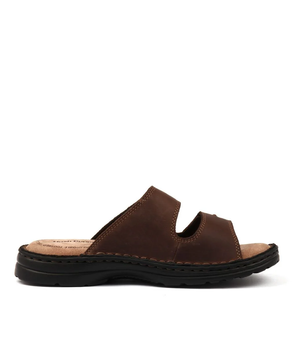 HUSH PUPPIES Slider Brown Leather - Image 4