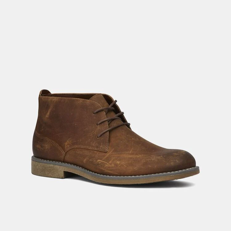 Hush Puppies Thorn Suede Chukka Boot - Mahogany - Image 2