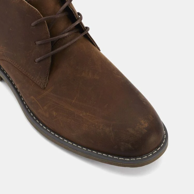 Hush Puppies Thorn Suede Chukka Boot - Mahogany - Image 4