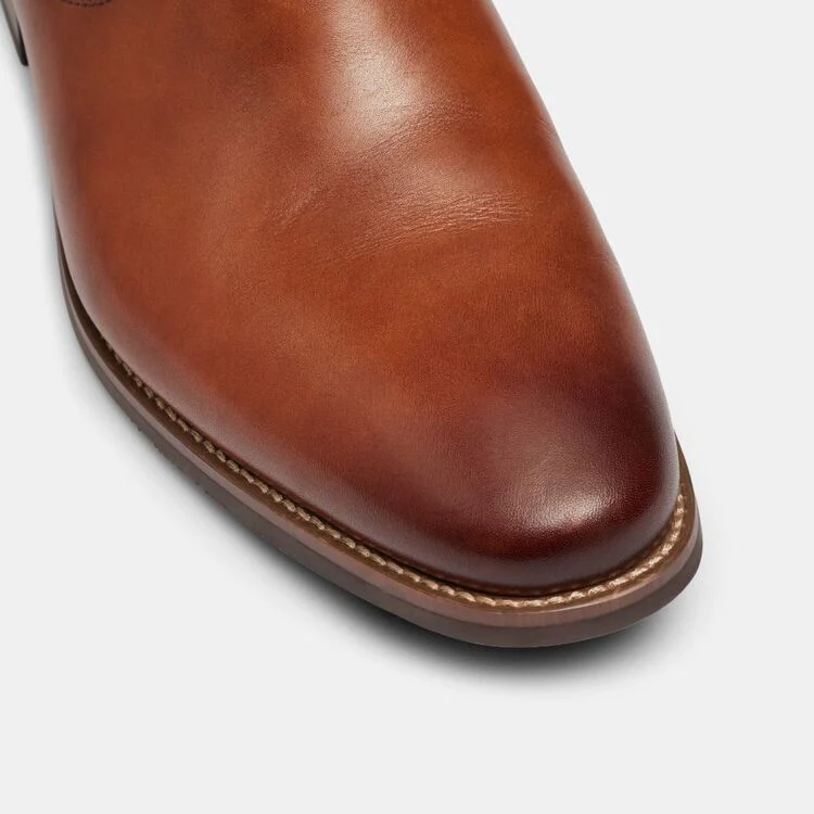 Hush Puppies Wilson Ankle Boot - Tan Burnish - Image 3