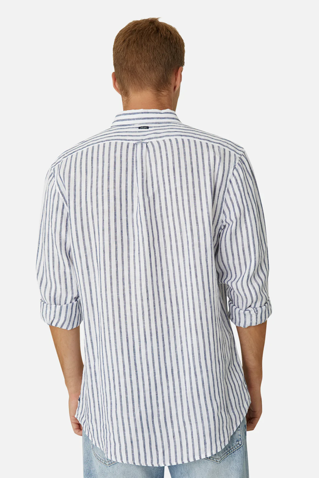 INDUSTRIE THE FELIZ SHIRT - White Navy - Image 6