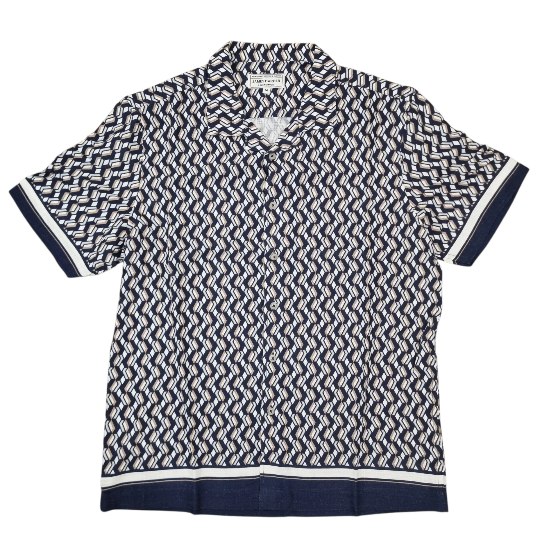James Harper JHS624 Border Cuban Collar S/S Shirt - Image 6