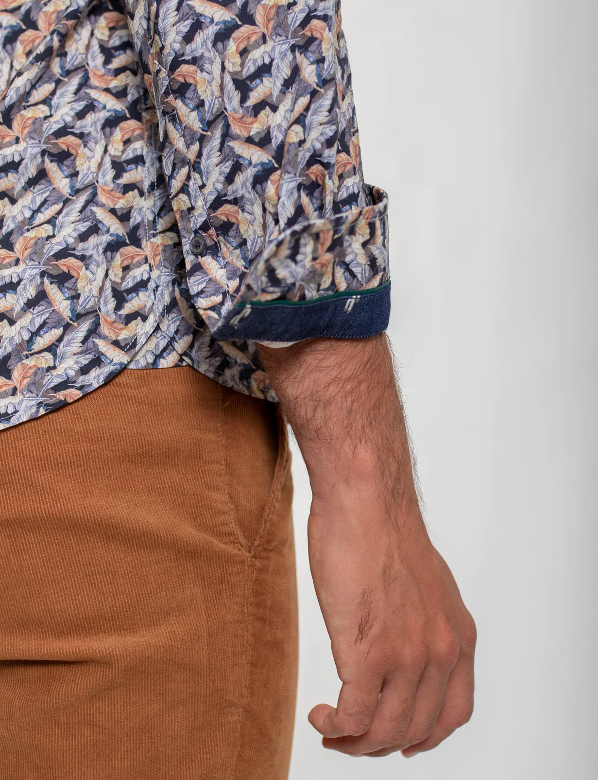 James Harper JHS367 FALLING LEAVES PRINT SHIRT - Image 4