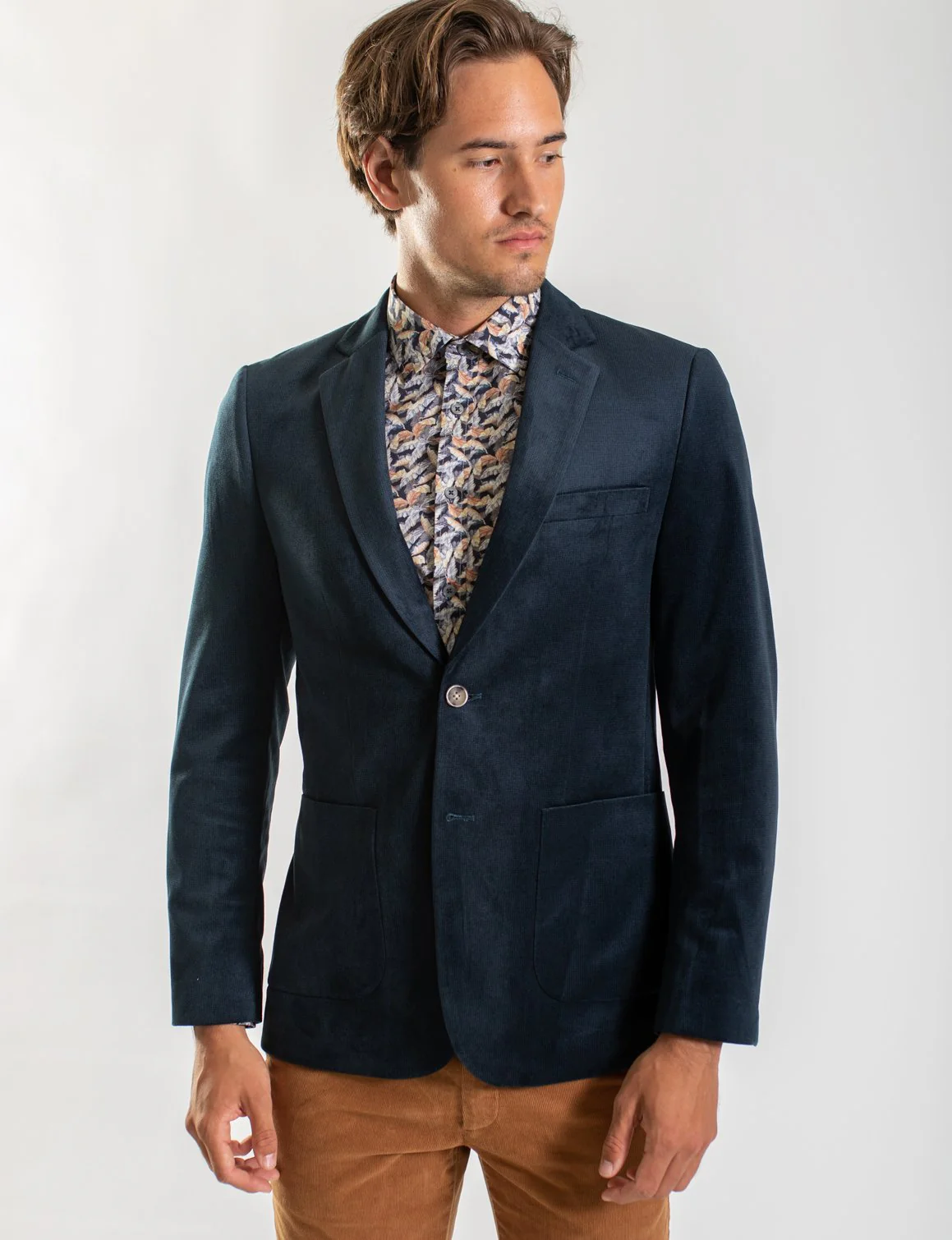 James Harper JHS367 FALLING LEAVES PRINT SHIRT - Image 5