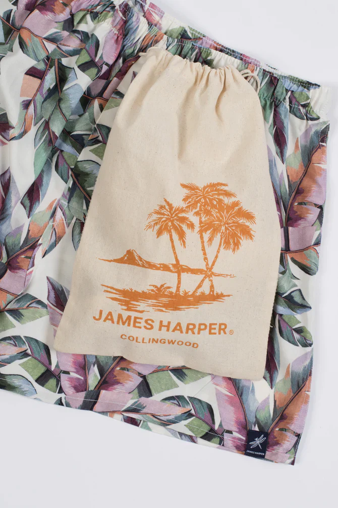 James Harper JHBX60 Palm Hues Viscose Boxer Short - Image 3