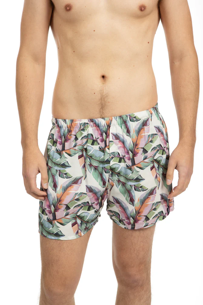 James Harper JHBX60 Palm Hues Viscose Boxer Short - Image 4