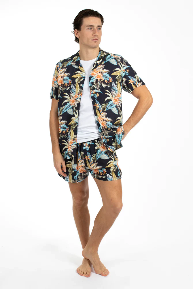 JAMES HARPER JHBX68 Boxer Short - Aloha Navy