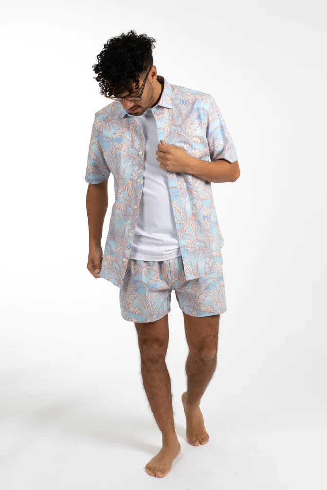 JAMES HARPER JHBX71 Boxer Short - Tropical Blue