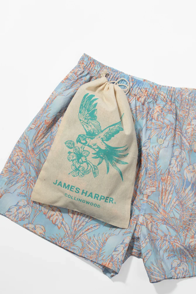 JAMES HARPER JHBX71 Boxer Short - Tropical Blue - Image 4