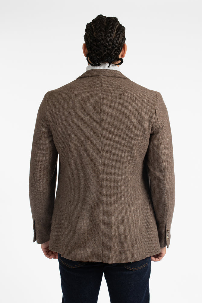 JAMES HARPER JHJ82 WOOL BLEND BLAZER - Brown - Image 8