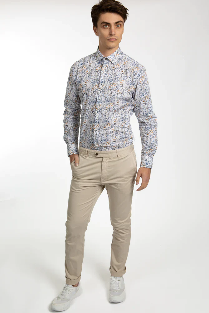 JAMES HARPER JHRT24 CHINO PANT - Pebble