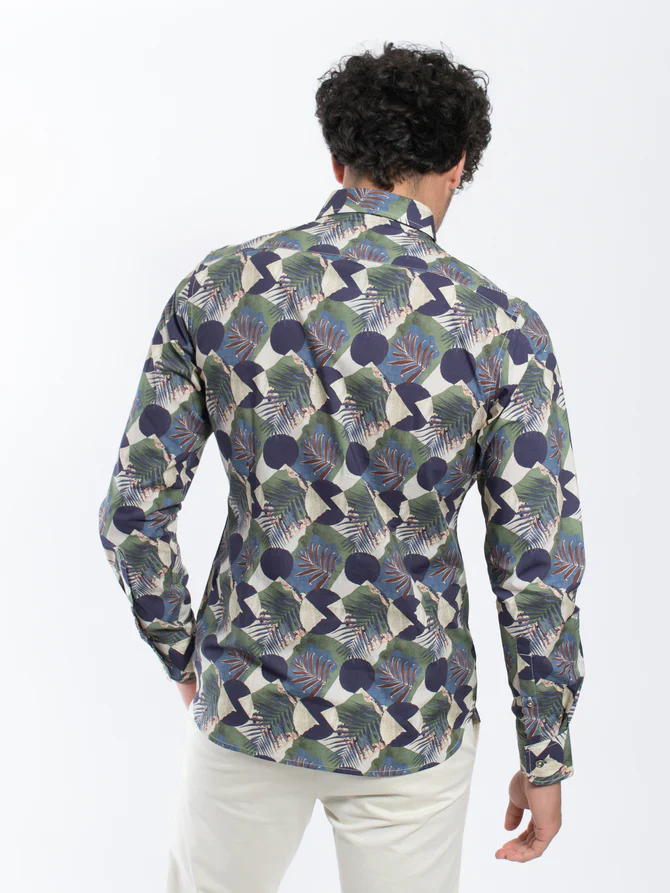 JAMES HARPER JHS413 ABSTRACT PALM LS SHIRT - Image 5