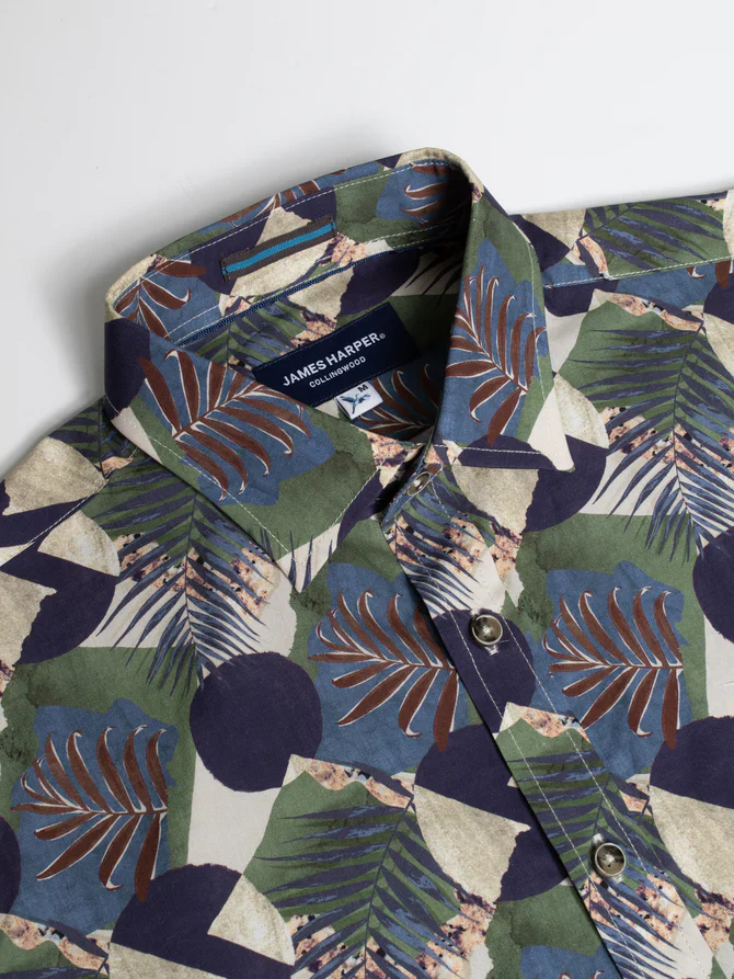 JAMES HARPER JHS413 ABSTRACT PALM LS SHIRT - Image 6
