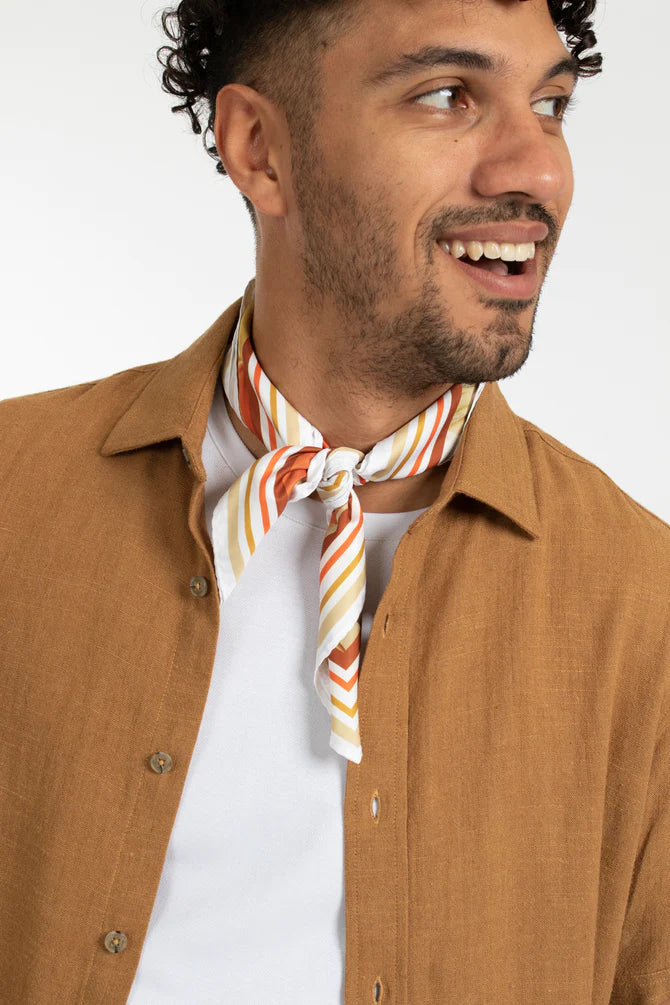 JAMES HARPER JHS501 Short Sleeve Shirt - Cinamon - Image 2