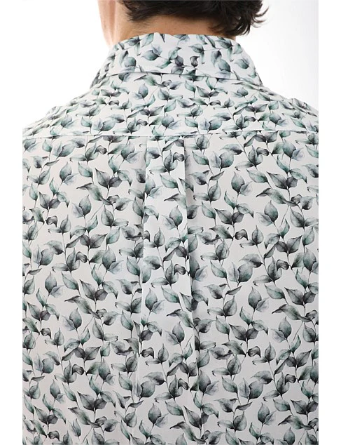James Harper JHS539 Peached Cotton Poplin L/S Shirt - Mint Leaves - Image 3