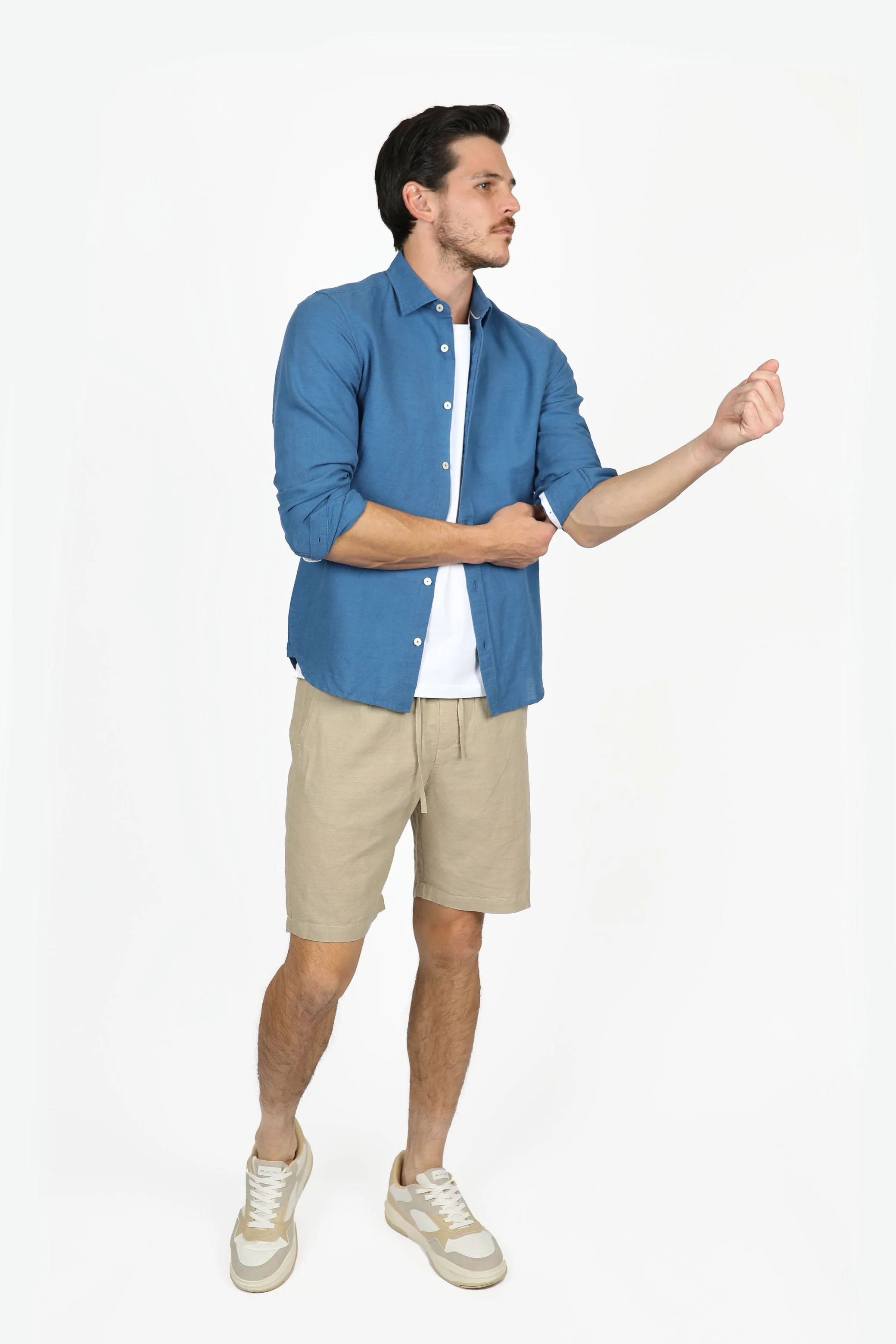James Harper JHS554 Long Sleeve Shirt - French Blue