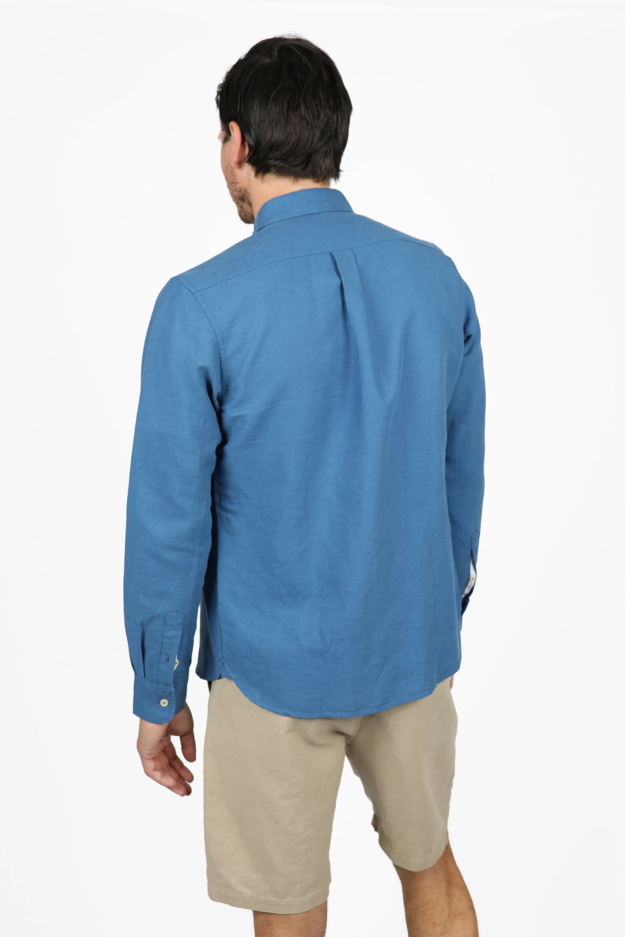 James Harper JHS554 Long Sleeve Shirt - French Blue - Image 3