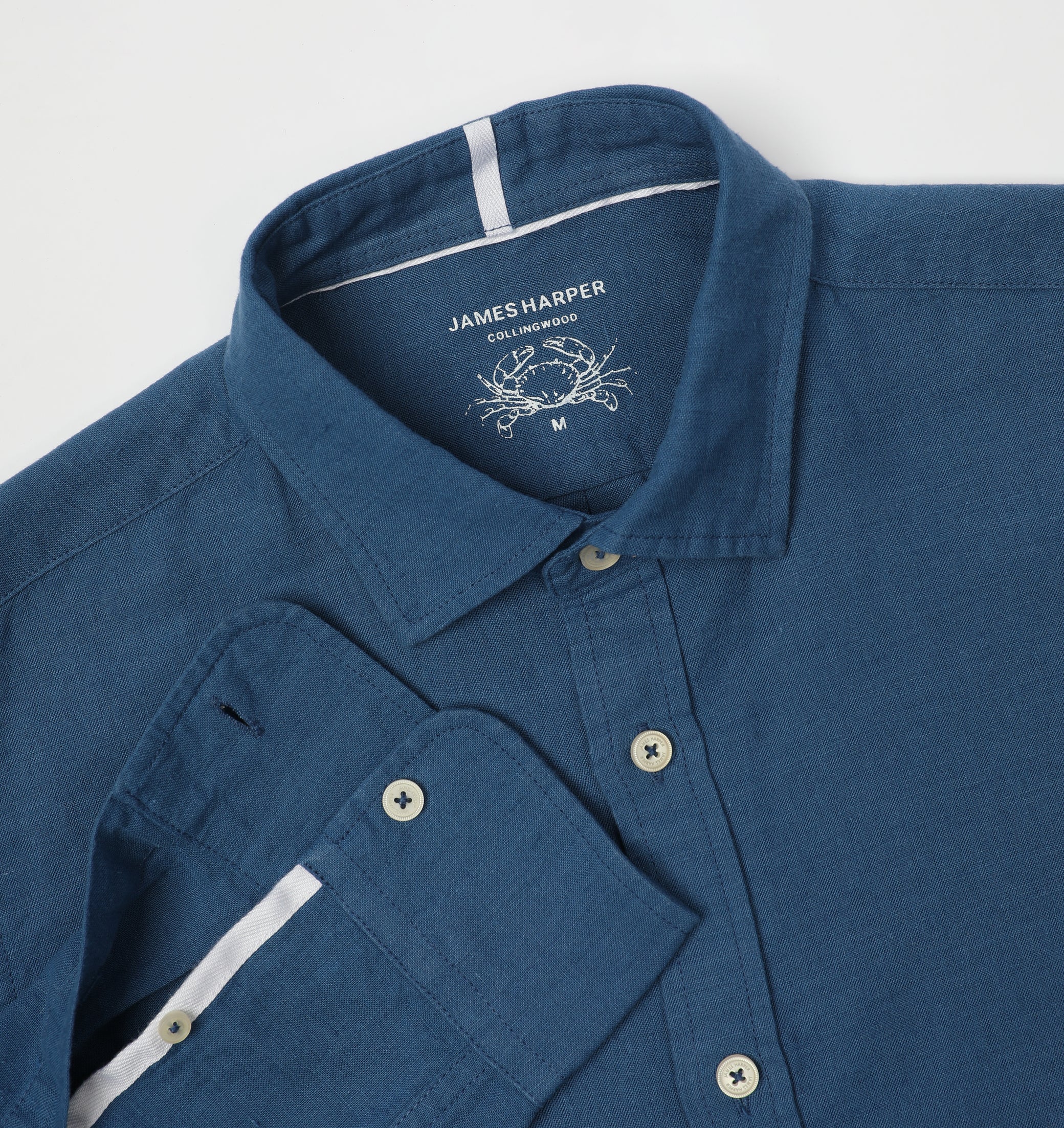 James Harper JHS554 Long Sleeve Shirt - French Blue - Image 5