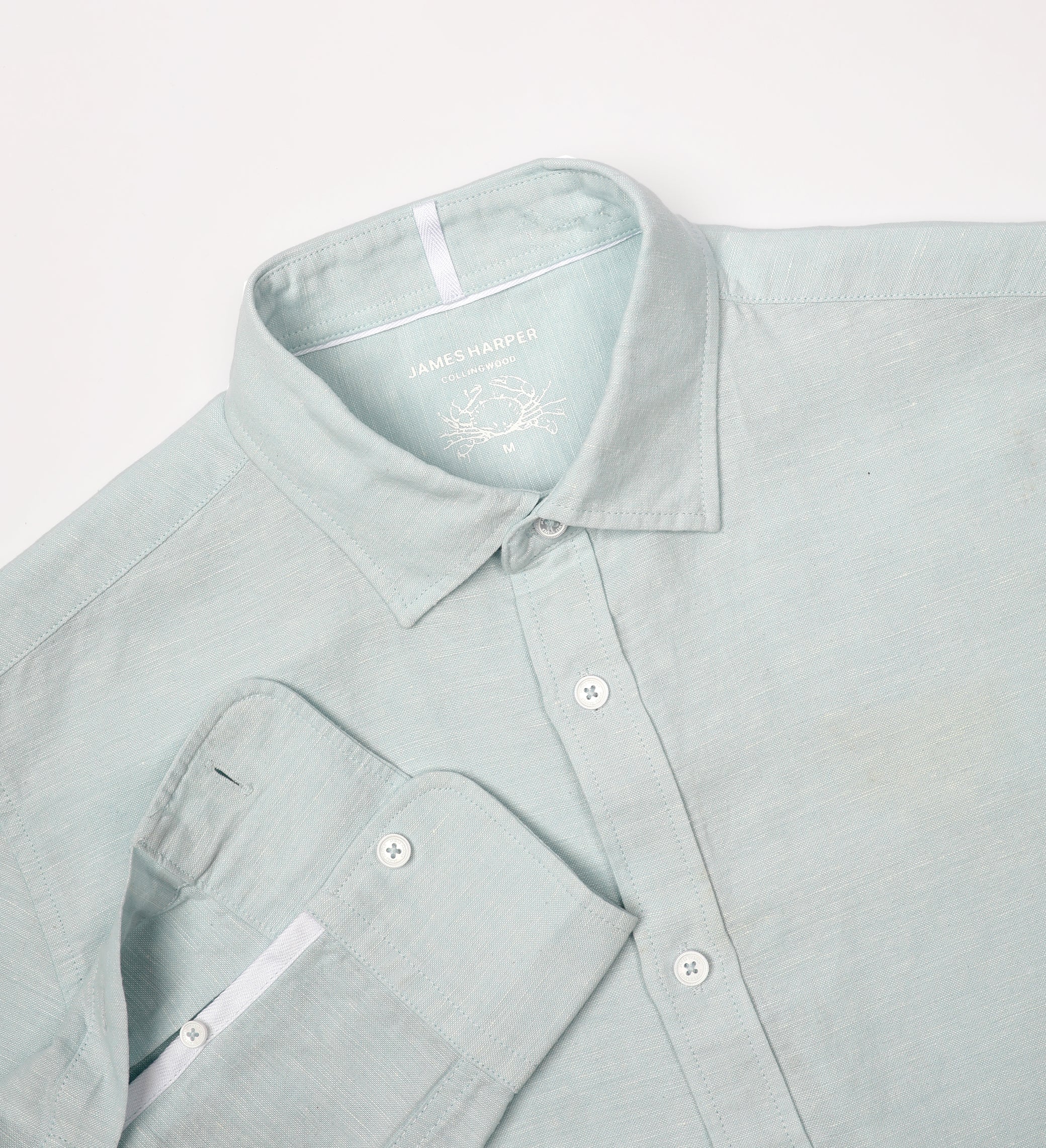 James Harper JHS554 Long Sleeve Shirt - Ice Blue - Image 6